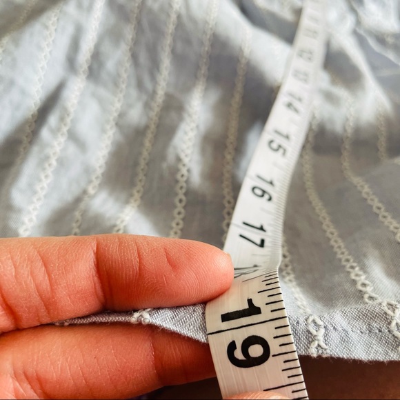 Madewell Striped Flutter-Sleeve Cross-Back Top NWT - Picture 15 of 15